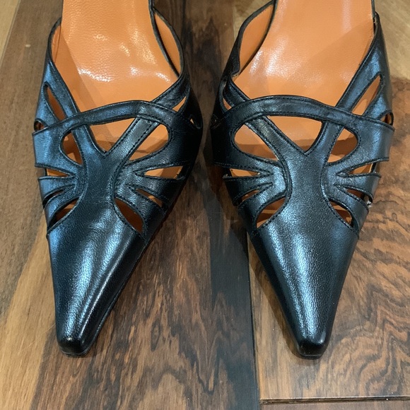 Charles Davis black pointed heels - Picture 3 of 8